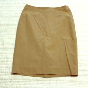 Tan Limited pencil suit skirt